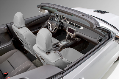 CUSTOM SEAT SAVER SECOND ROW POLYCOTTON GREY
