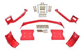 BMR 79-04 Fox Mustang Torque Box Reinforcement Plate Kit(TBR005H And TBR003H) - Black Hammertone