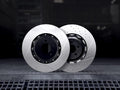 R1 10-23 Chevrolet Camaro Rear Left Drilled Black Brake Rotor