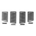 Verus Engineering Slanted Hood Louver Kit Powder Coated Black - FT86