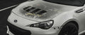 Verus Engineering Slanted Hood Louver Kit Powder Coated Black - FT86