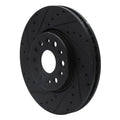R1 17-25 Buick Enclave Front Left Drilled & Slotted Black Brake Rotor