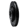 R1 08-09 Pontiac G8 Front Right Drilled & Slotted Black Brake Rotor