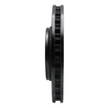 R1 08-09 Pontiac G8 Front Right Drilled & Slotted Black Brake Rotor