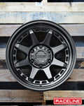 Aluminum Wheels 15x8 Scout 947B Satin Black -24 Offset 5 on 139.7 Bolt Pattern 106.5 Bore Raceline