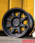 Aluminum Wheels 15x8 Scout 947B Satin Black -24 Offset 5 on 139.7 Bolt Pattern 106.5 Bore Raceline