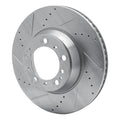 DFC 99-23 Porsche 911 Left Rear Drilled & Slotted Silver Brake Rotor