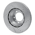 DFC 99-23 Porsche 911 Left Rear Drilled & Slotted Silver Brake Rotor