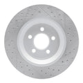 R1 11-12 Jeep Liberty Front Left Drilled & Slotted Geoperformance Rotor