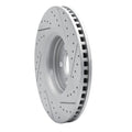 DFC 13-16 Lincoln Mkt Rear Left Drilled & Slotted Geoperformance Rotor