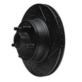 R1 68-73 Ford Mustang Front Right Drilled & Slotted Black Brake Rotor