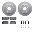 DFC 07-15 Chevrolet Captiva Sport Rear Geospec Rotors with 5000 Advanced Brake Pads w/Hardware