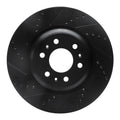 R1 04-09 Cadillac SRX Front Left Drilled & Slotted Black Brake Rotor