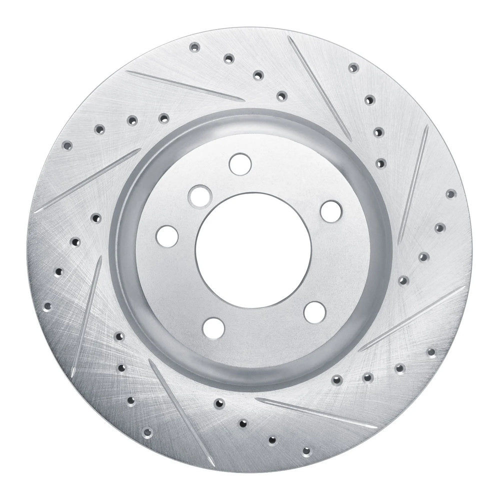 R1 09-16 BMW Z4 Front Right Drilled Black Brake Rotor