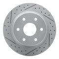 DFC 00-14 Cadillac Escalade Rear Left Drilled & Slotted Geoperformance Rotor