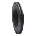 R1 11-12 Jeep Liberty Front Right Drilled & Slotted Black Brake Rotor