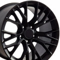 17 IN REPLICA WHEEL CV22 FITS CHEVROLET CORVETTE C7 Z06 RIM 17X9.5 BLACK WHEEL