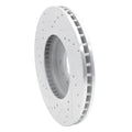 R1 Concepts Brake Rotor Drilled and Slotted Silver Fits Cadillac STS