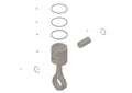PISTON W/RETAINER & RINGS