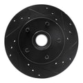 R1 95-97 Ford Ranger (USA/Canada) Front Right Drilled & Slotted Black Brake Rotor