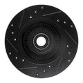 R1 95-97 Ford Ranger (USA/Canada) Front Right Drilled & Slotted Black Brake Rotor