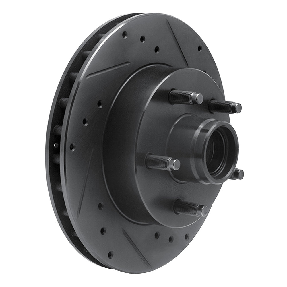 R1 95-97 Ford Ranger (USA/Canada) Front Right Drilled & Slotted Black Brake Rotor