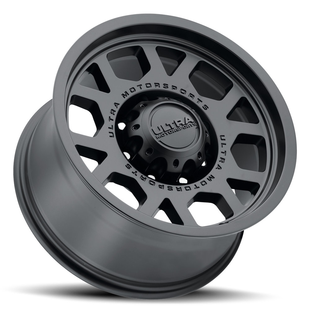 18X9 8-165.1 +12MM SATIN BLACK WITH
