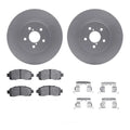 R1 17-23 Subaru Crosstrek Front Carbon Coated Brake Rotor Set w/Ceramic Pads and Hardware