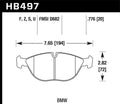 Hawk Performance auto part close-up