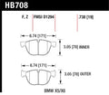 Hawk Performance auto part close-up