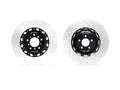 R1 Concepts Brake Rotor Drilled and Slotted Silver Fits Audi A8
