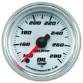 Autometer Pro-Cycle Gauge Oil Temp 2 1/16in 140-280f Digital Stepper Motor White