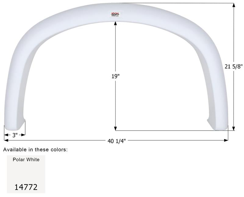 FENDER SKIRT, SINGLE, FOUR WINDS, F
