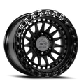 MATTE BLACK W GLOSS BLACK RING