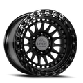 MATTE BLACK W GLOSS BLACK RING