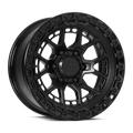 MATTE BLACK W GLOSS BLACK RING