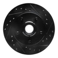 R1 98-02 Ford Ranger (USA/Canada) Front Right Drilled & Slotted Black Brake Rotor