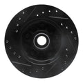 R1 98-02 Ford Ranger (USA/Canada) Front Right Drilled & Slotted Black Brake Rotor