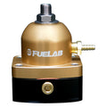 Fuelab 535 TBI Adjustable Mini FPR 10-25 PSI (2) -6AN In (1) -6AN Return - Green
