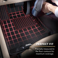 3D MAXpider 2008-2012 Honda Accord Coupe Kagu 1st & 2nd Row Floormats - Black