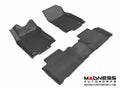 3D MAXpider 2014-2020 Nissan Rogue Kagu 1st & 2nd Row Floormats - Black