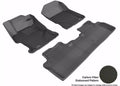 3D MAXpider 2012-2013 Honda Civic Sedan Kagu 1st & 2nd Row Floormats - Black