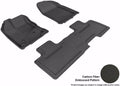3D MAXpider 2007-2014 Ford Edge Kagu 1st & 2nd Row Floormats - Black