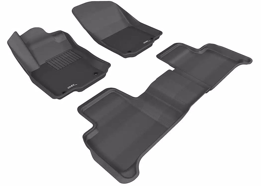 3D MAXpider 2012-2018 Mercedes-Benz GLE-Class/ML-Class Kagu 1st & 2nd Row Floormats - Black