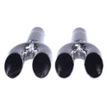 DUAL AMG STYLE EXHAUST TIP DRIVER SIDE/LEFT SS EXHAUST TIP 2.25IN ID / 9.50INX3.