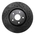 R1 92-00 Lexus SC300 Rear Drilled & Slotted Silver Brake Rotor Set