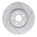 DFC 14-19 Ford Focus Front Right Drilled & Slotted Geoperformance Rotor