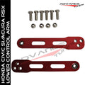 Billet Alm Threaded Cap Assembly 6-Bolt Red