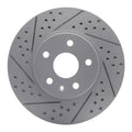R1 08-14 Cadillac Cts Front Left Drilled & Slotted Geo-Carbon Rotor