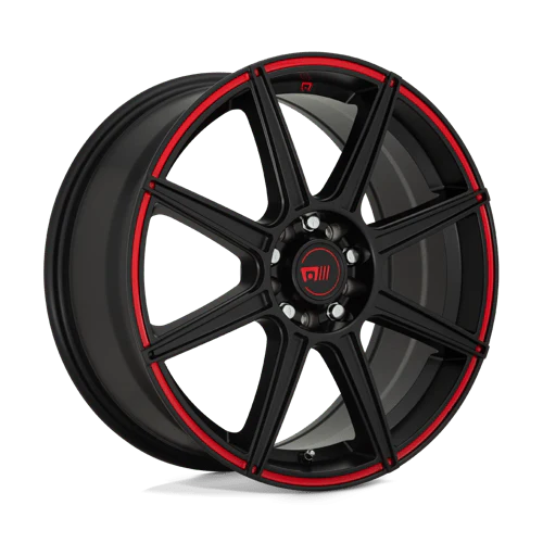 MR142 17X7 5X4.25/4.5 S-BLK RED 40M